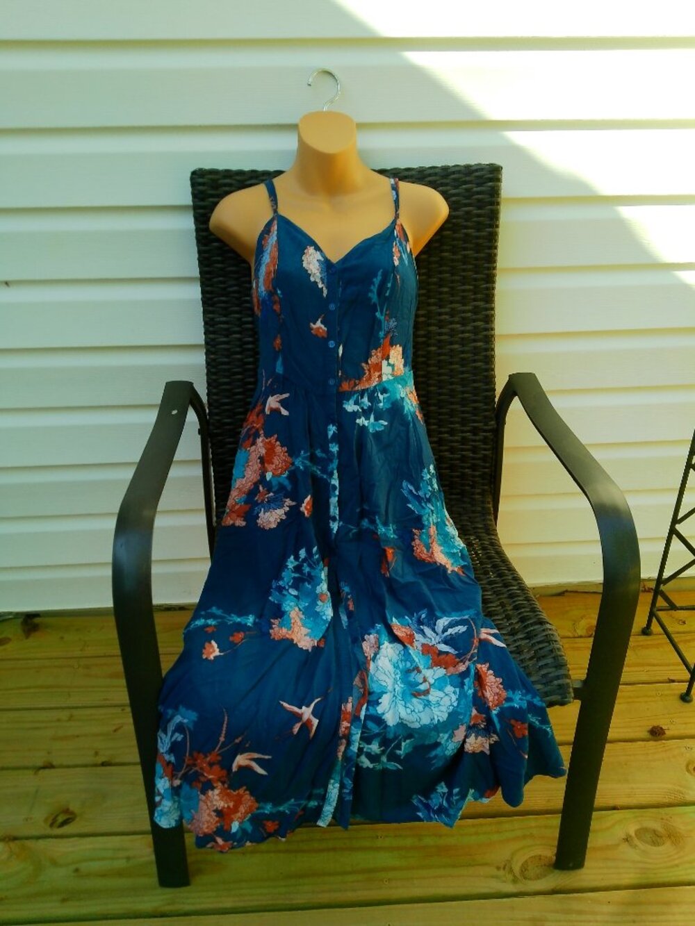 JAASE HANDSHAPED IN THE SHED LONG DRESS BUTTON UP FRONT SIZE SMALL - Picture 6 of 7